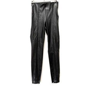 Zara faux black leather skinny high‎ rise Pants